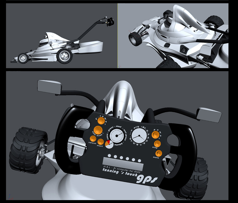 Illustration for article titled F1 Inspired Lawnmower: Yardwork Just Got a Lot Sexier